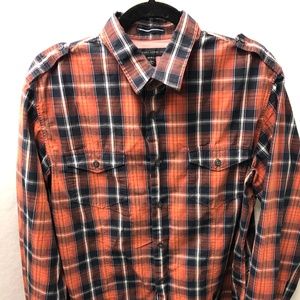 Men's BR Orange Button Down